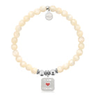 HELP by TJ I am Strong Charm with Natural Selenite Charity Bracelet