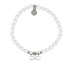 HELP by TJ Infinity Charm with White Cats Eye Charity Bracelet