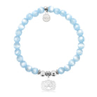 HELP by TJ Jack O'Lantern Charm with Blue Selenite Charity Bracelet