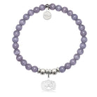 HELP by TJ Jack O'Lantern Charm with Purple Cats Eye Charity Bracelet