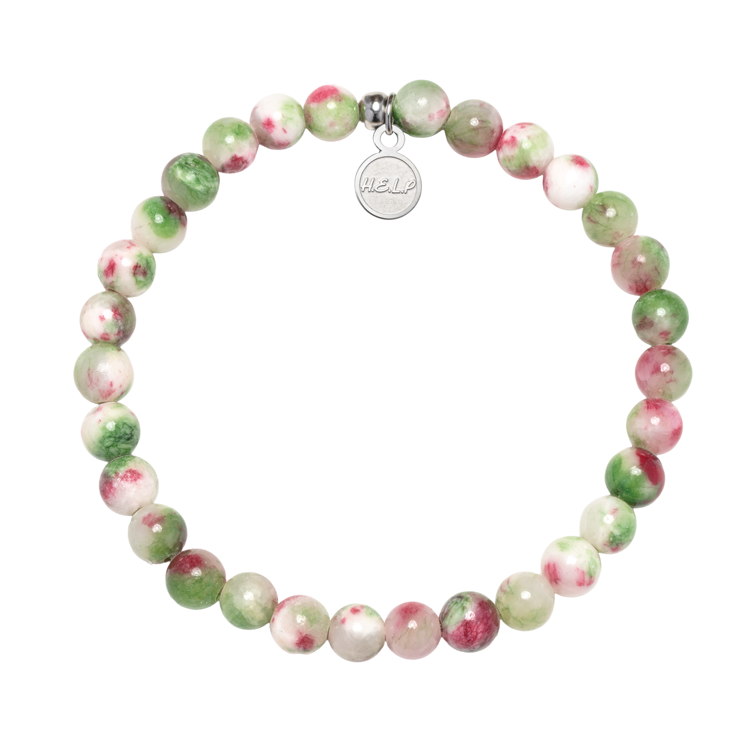 HELP by TJ Joy Stacker Bracelet with Holiday Jade Beads