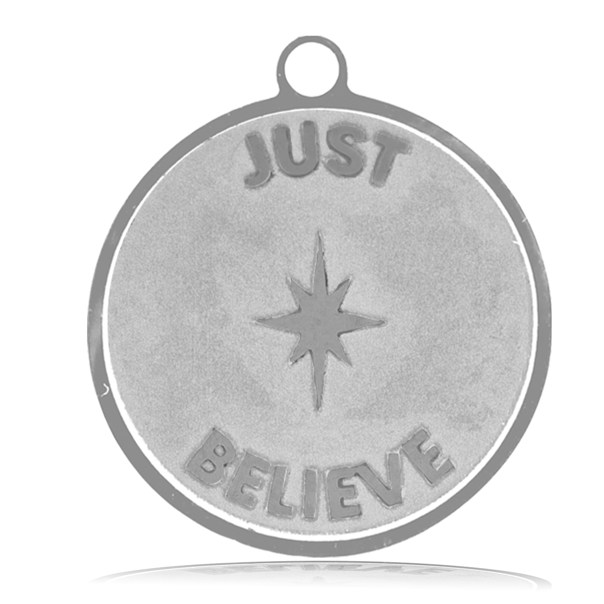 HELP by TJ Just Believe Charm with Grey Opalescent Charity Bracelet