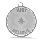 HELP by TJ Just Believe Charm with Grey Opalescent Charity Bracelet