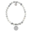 HELP by TJ Just Believe Charm with Howlite Charity Bracelet