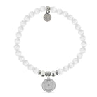 HELP by TJ Just Believe Charm with White Cats Eye Charity Bracelet