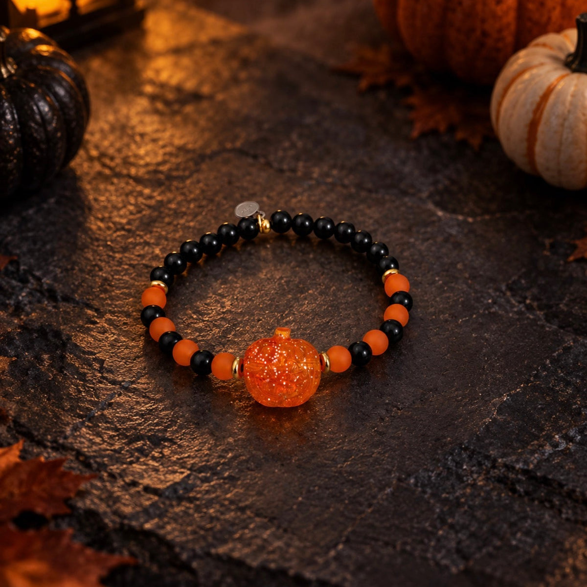 HELP by TJ Limited Edition Pumpkin with Onyx Charity Bracelet