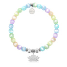 HELP by TJ Lotus Charm with Multi Selenite Charity Bracelet