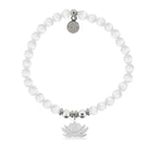 HELP by TJ Lotus Charm with White Cats Eye Charity Bracelet