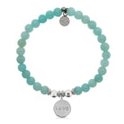 HELP by TJ Love Paw Charm with Baby Blue Quartz Charity Bracelet