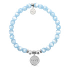 HELP by TJ Love Paw Charm with Blue Selenite Charity Bracelet