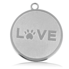 HELP by TJ Love Paw Charm with Cherry Jade Charity Bracelet