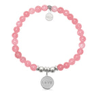 HELP by TJ Love Paw Charm with Cherry Jade Charity Bracelet