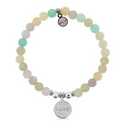 HELP by TJ Love Paw Charm with Green Yellow Jade Charity Bracelet