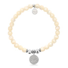 HELP by TJ Lucky Elephant Charm with Natural Selenite Charity Bracelet