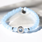 HELP by TJ Mama Collection: Blue Selenite with Mama CZ Bead Charity Bracelet