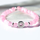 HELP by TJ Mama Collection: Pink Selenite with Mama CZ Bead Charity Bracelet