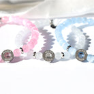 HELP by TJ Mama Collection: Pink Selenite with Mama CZ Bead Charity Bracelet