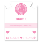 HELP by TJ Mama Collection: Pink Selenite with Mama CZ Bead Charity Bracelet