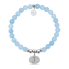 HELP by TJ Mermaid Charm with Light Blue Quartz Charity Bracelet