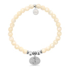 HELP by TJ Mermaid Charm with Natural Selenite Charity Bracelet