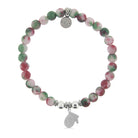 HELP by TJ Mitten Charm with Holiday Jade Charity Bracelet