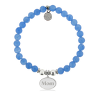 HELP by TJ Mom Charm with Azure Blue Jade Charity Bracelet