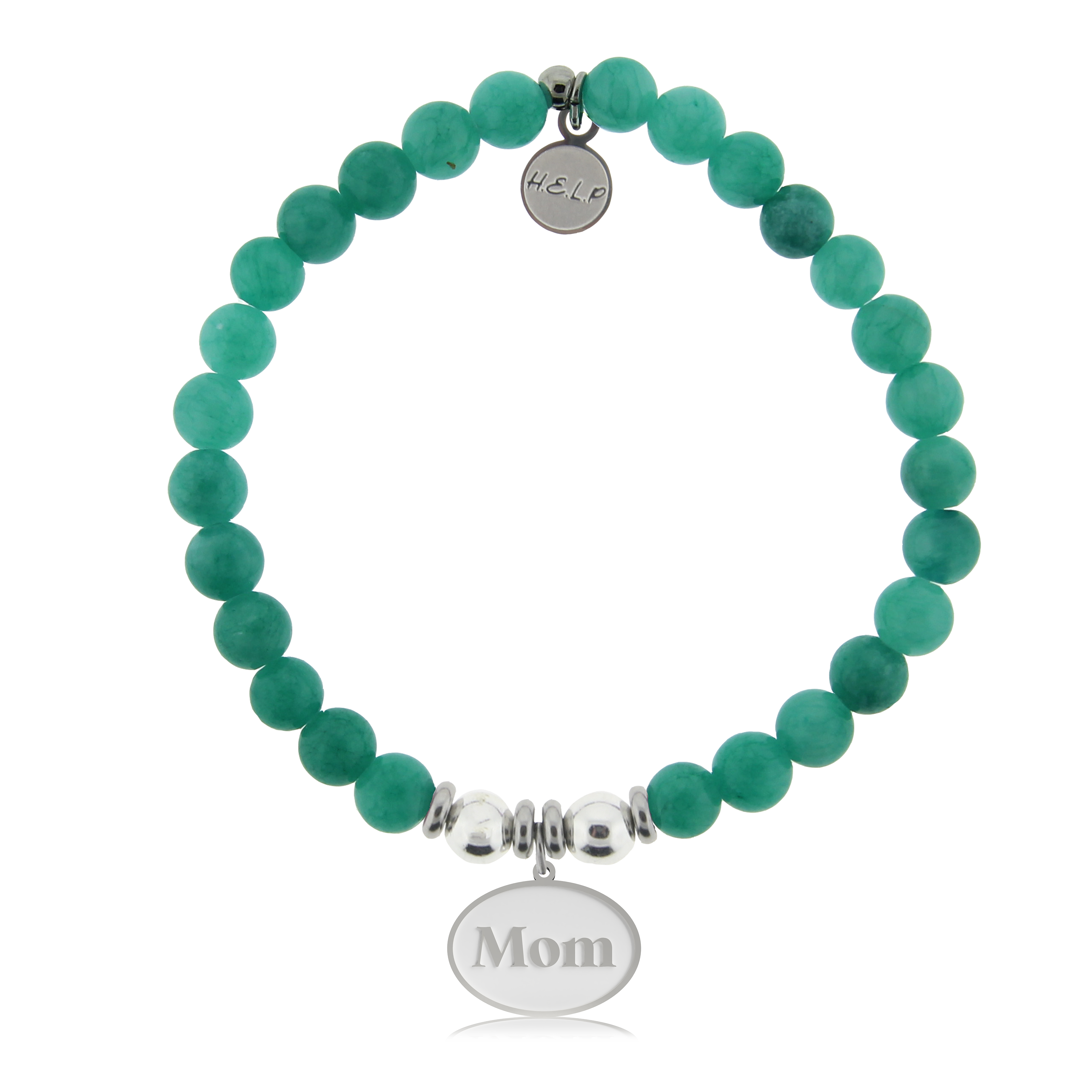 HELP by TJ Mom Charm with Caribbean Jade Charity Bracelet