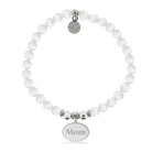 HELP by TJ Mom Charm with White Cats Eye Charity Bracelet