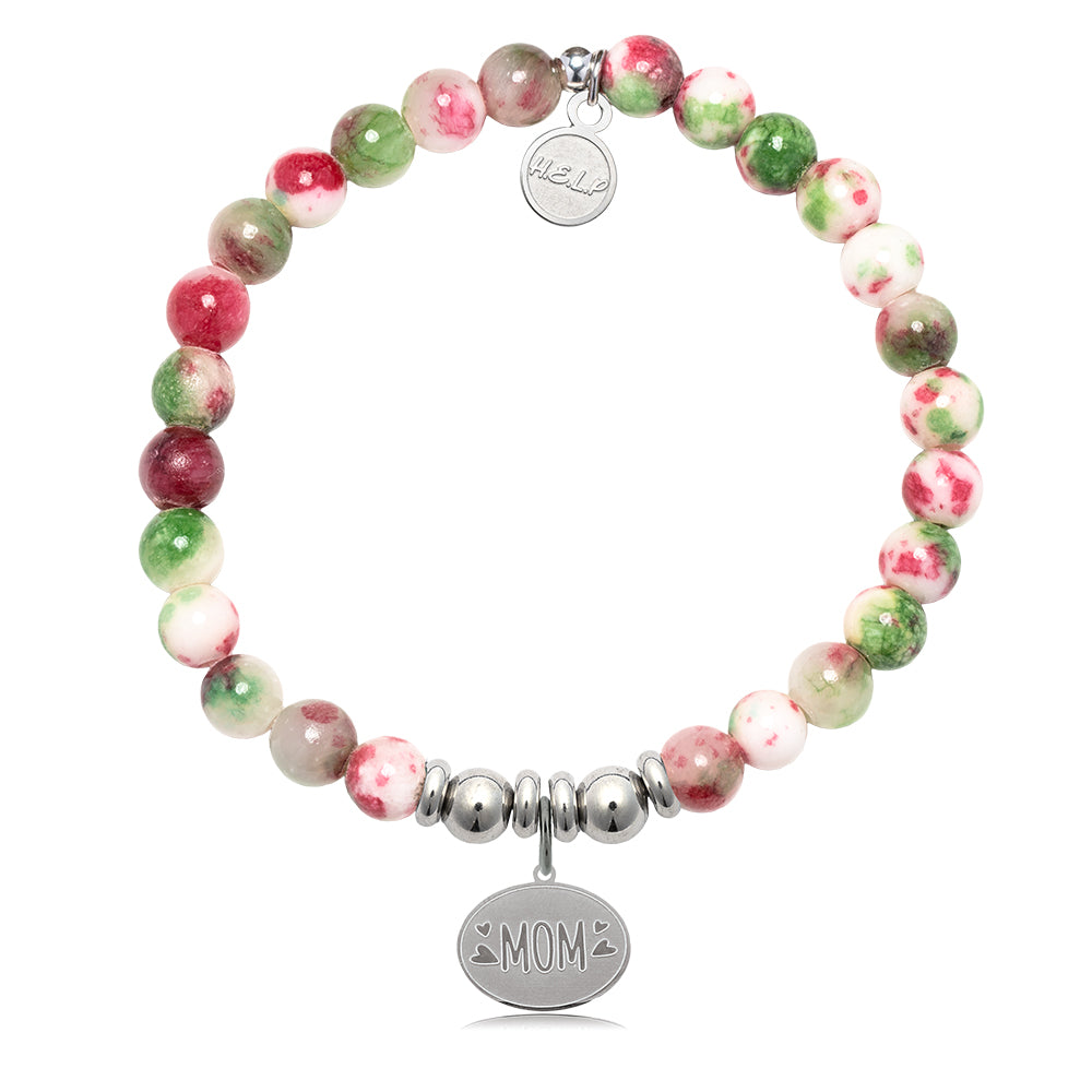 HELP by TJ Mom Hearts Charm with Holiday Jade Charity Bracelet