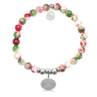 HELP by TJ Mom Hearts Charm with Holiday Jade Charity Bracelet