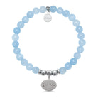 HELP by TJ Mom Hearts Charm with Light Blue Quartz Charity Bracelet