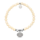 HELP by TJ Mom Hearts Charm with Natural Selenite Charity Bracelet