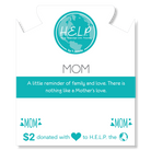 HELP by TJ Mom Hearts Charm with Pink Zebra Jade Charity Bracelet