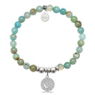 HELP by TJ Moon And Back Charm with Multi Amazonite Charity Bracelet