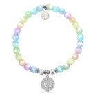 HELP by TJ Moon and Back Charm with Multi Selenite Charity Bracelet