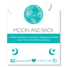 HELP by TJ Moon and Back Charm with Peppermint Jade Charity Bracelet