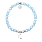 HELP by TJ Moon Cutout Charm with Blue Selenite Charity Bracelet