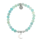 HELP by TJ Moon Cutout Charm with Light Blue Agate Charity Bracelet