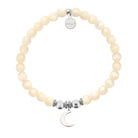 HELP by TJ Moon Cutout Charm with Natural Selenite Charity Bracelet