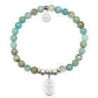 HELP by TJ Mother Mary Charm with Multi Amazonite Charity Bracelet