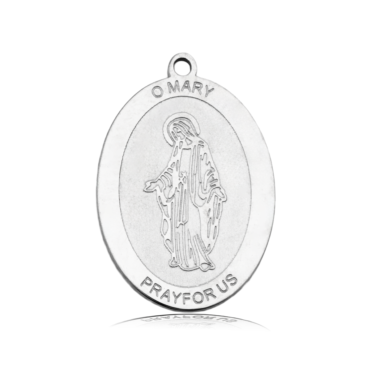 HELP by TJ Mother Mary Charm with White Cats Eye Charity Bracelet