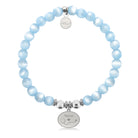 HELP by TJ Nurse Charm with Blue Selenite Charity Bracelet