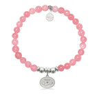 HELP by TJ Nurse Charm with Cherry Jade Charity Bracelet