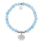 HELP by TJ Nurse Charm with Light Blue Quartz Charity Bracelet