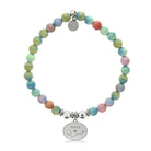 HELP by TJ Nurse Charm with Pastel Magnesite Charity Bracelet