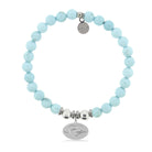 HELP by TJ Ocean Love Charm with Larimar Magnesite Charity Bracelet