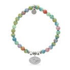 HELP by TJ Ocean Love Charm with Pastel Jade Charity Bracelet