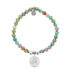 HELP by TJ Ocean Treasures Charm with Pastel Magnesite Charity Bracelet