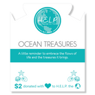 HELP by TJ Ocean Treasures Charm with Yellow Jade Charity Bracelet