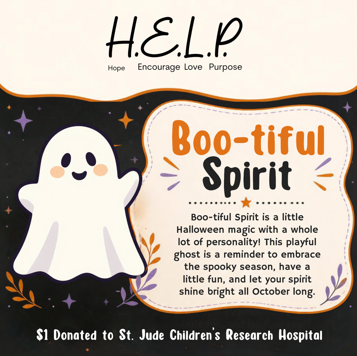 HELP by TJ October Limited Edition Boo-tiful Spirit Bracelet
